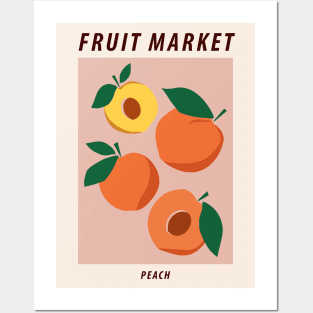 Fruit market print, Peach, Apricot, Posters aesthetic, Cottagecore decor, Exhibition poster, Food art Posters and Art